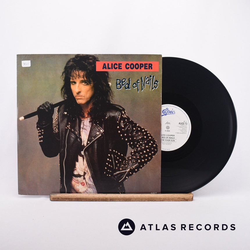 Alice Cooper Bed Of Nails 12" Vinyl Record - Front Cover & Record