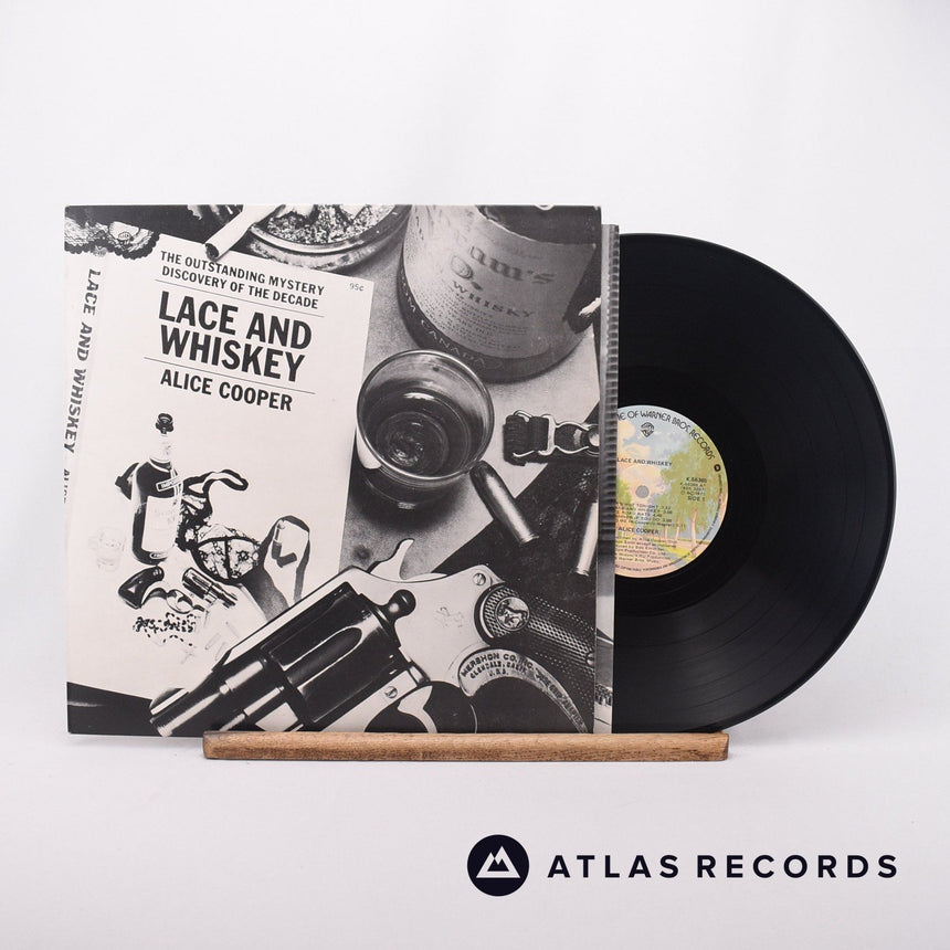 Alice Cooper Lace And Whiskey LP Vinyl Record - Front Cover & Record