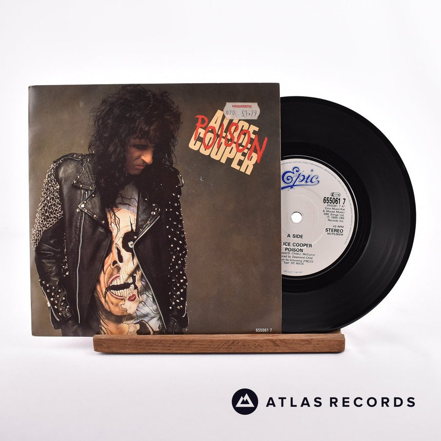 Alice Cooper Poison 7" Vinyl Record - Front Cover & Record