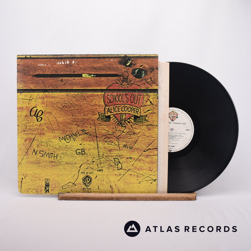 Alice Cooper School's Out LP Vinyl Record - Front Cover & Record