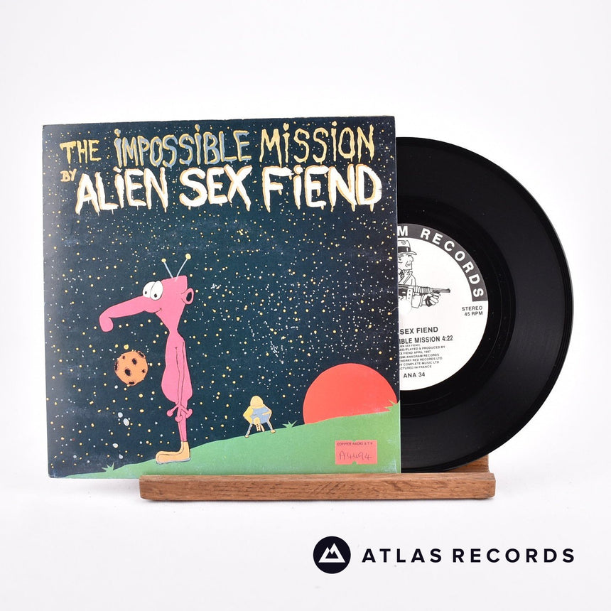 Alien Sex Fiend The Impossible Mission 7" Vinyl Record - Front Cover & Record