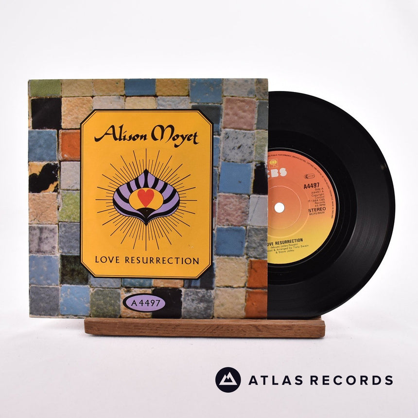 Alison Moyet Love Resurrection 7" Vinyl Record - Front Cover & Record