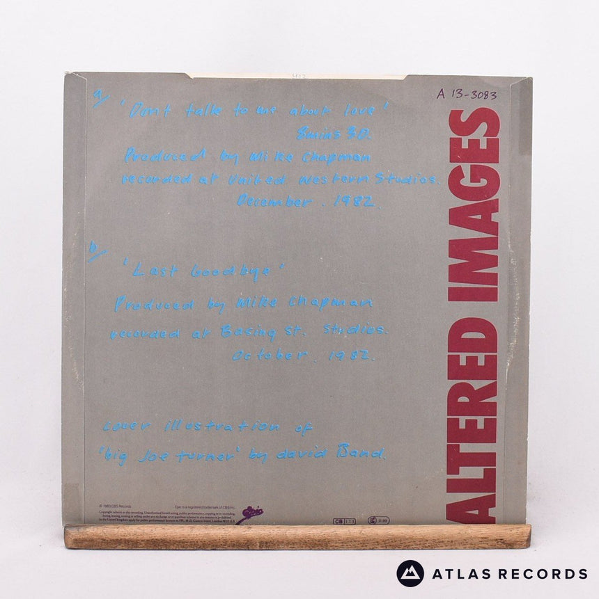 Altered Images - Don't Talk To Me About Love - A1 B1 12" Vinyl Record - VG+/EX
