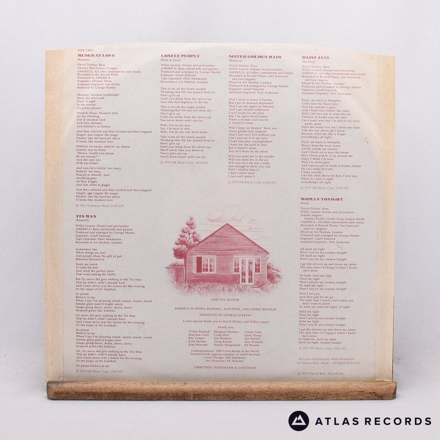 America - History · America's Greatest Hits - LP Vinyl Record - EX/EX