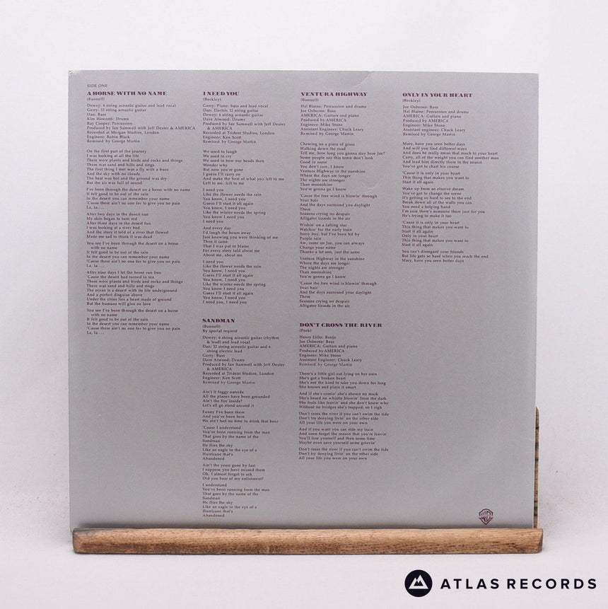 America - History · America's Greatest Hits - Reissue LP Vinyl Record - VG+/EX