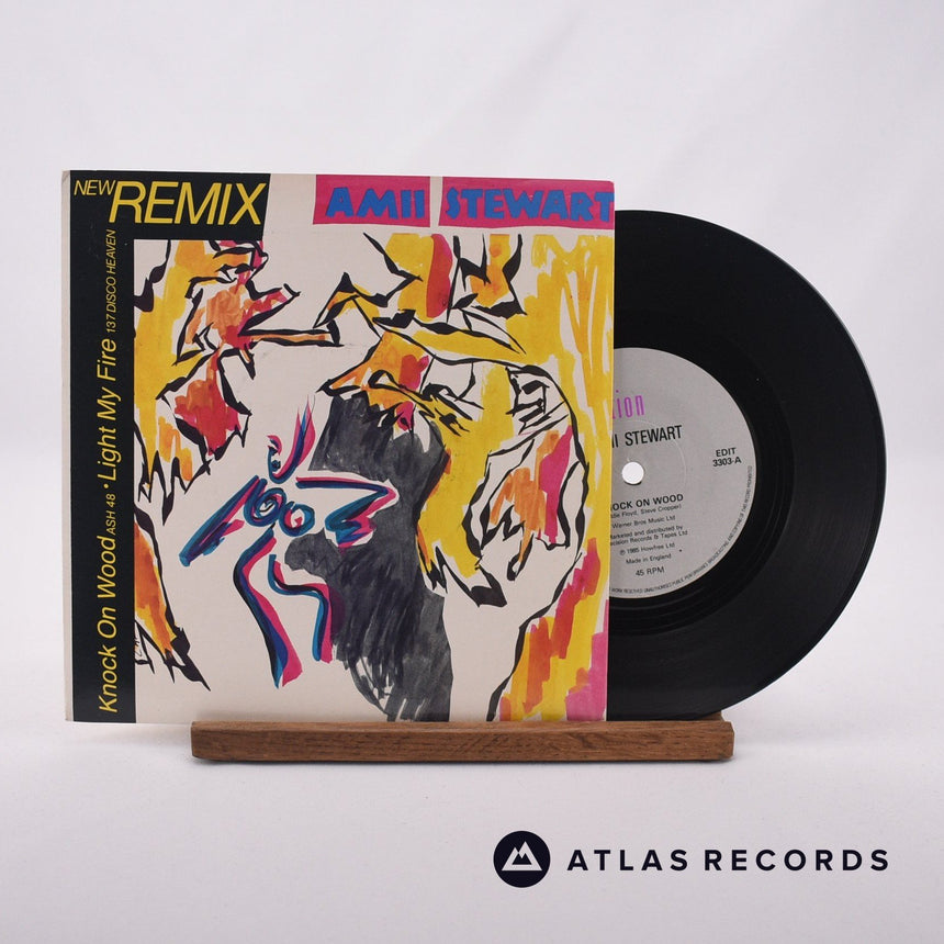 Amii Stewart Knock On Wood 7" Vinyl Record - Front Cover & Record