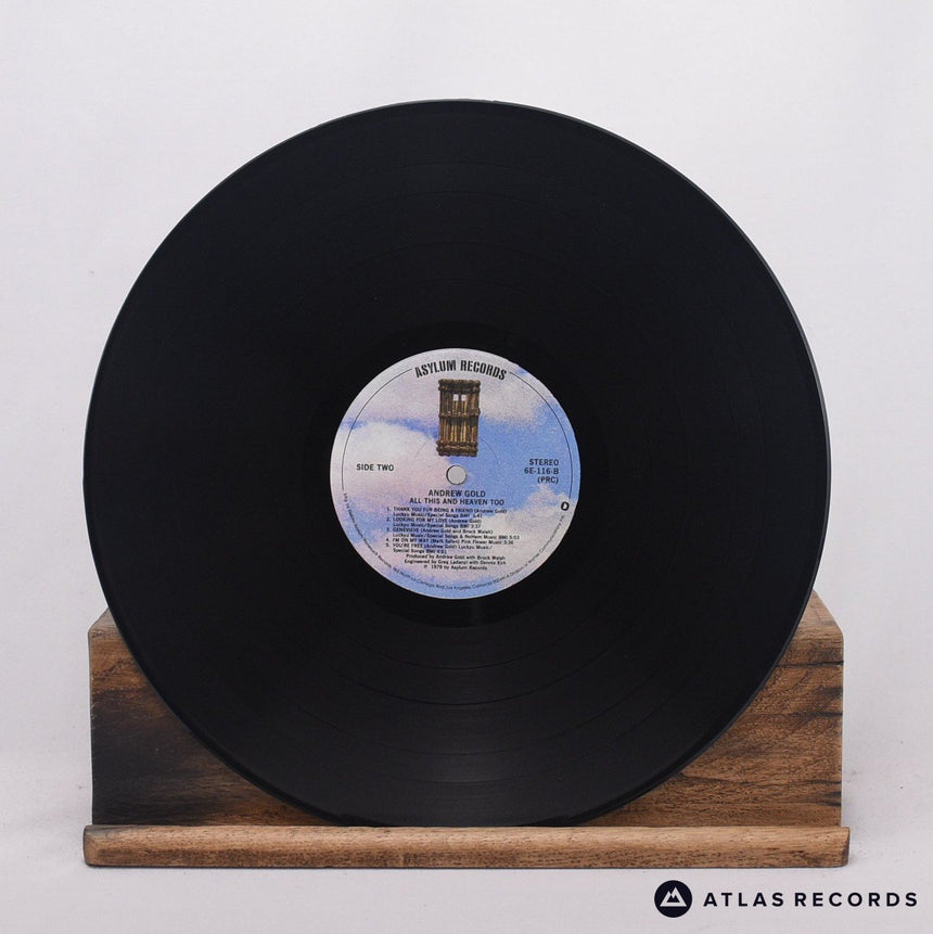 Andrew Gold - All This And Heaven Too - LP Vinyl Record - EX/EX