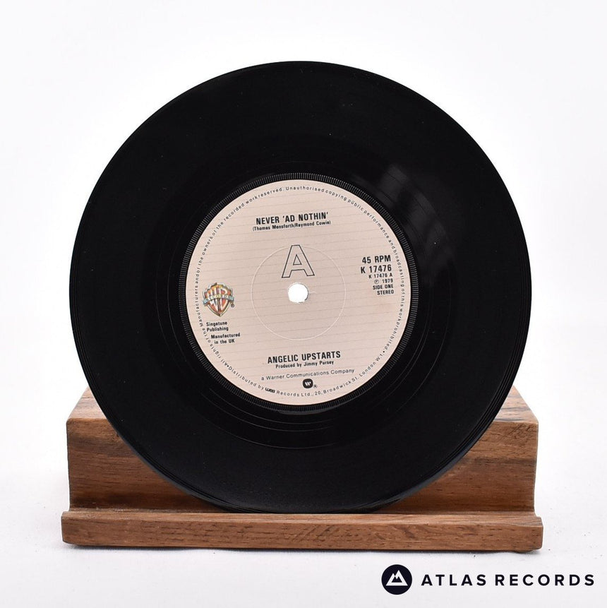 Angelic Upstarts - Never 'Ad Nothin' - 7" Vinyl Record - VG+/VG+