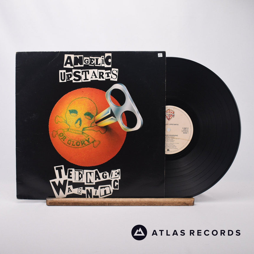 Angelic Upstarts Teenage Warning LP Vinyl Record - Front Cover & Record