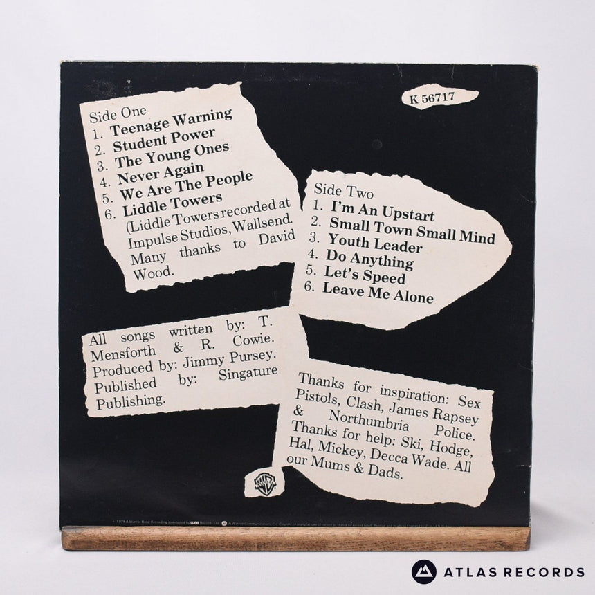 Angelic Upstarts - Teenage Warning - A1 B1 LP Vinyl Record - VG+/VG+