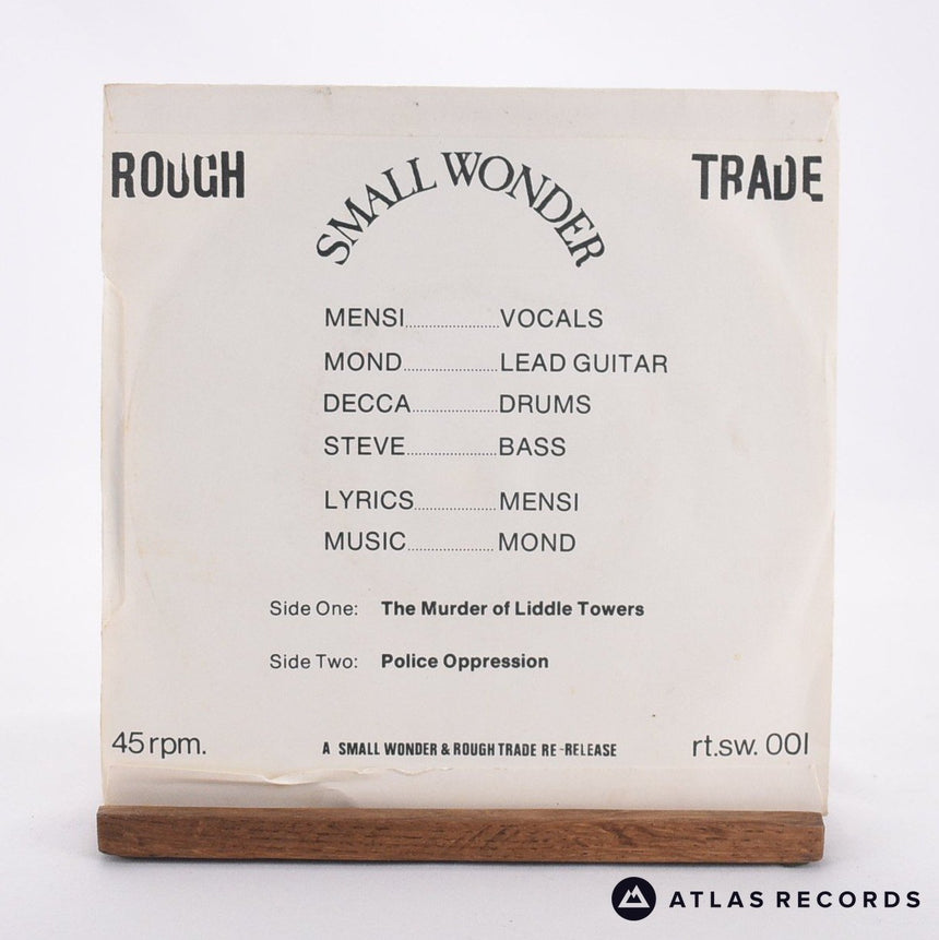 Angelic Upstarts - The Murder Of Liddle Towers - Reissue 7" Vinyl Record - EX/EX