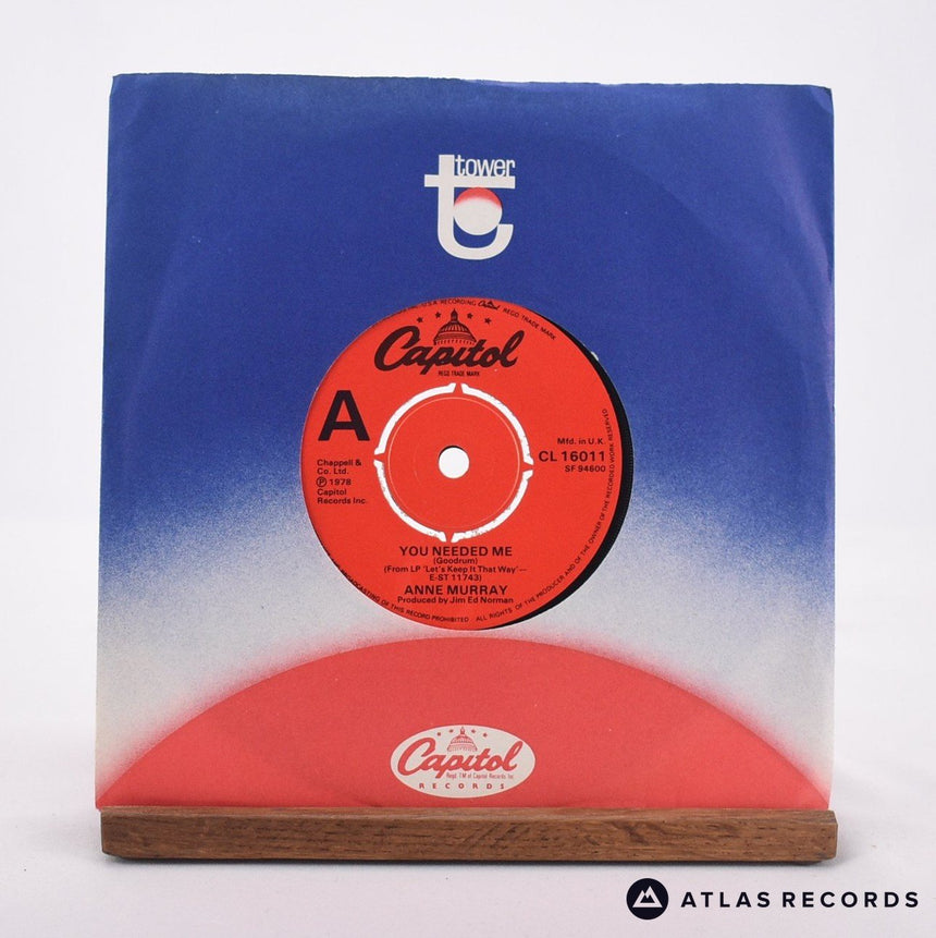 Anne Murray You Needed Me 7" Vinyl Record - In Sleeve