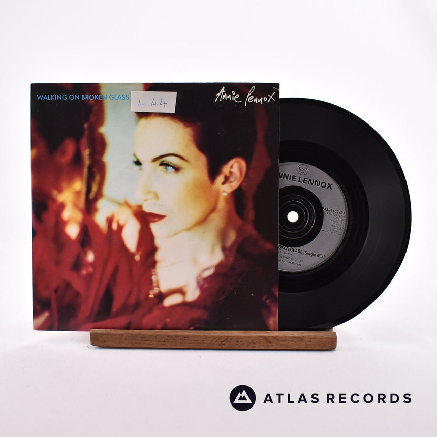 Annie Lennox Walking On Broken Glass 7" Vinyl Record - Front Cover & Record