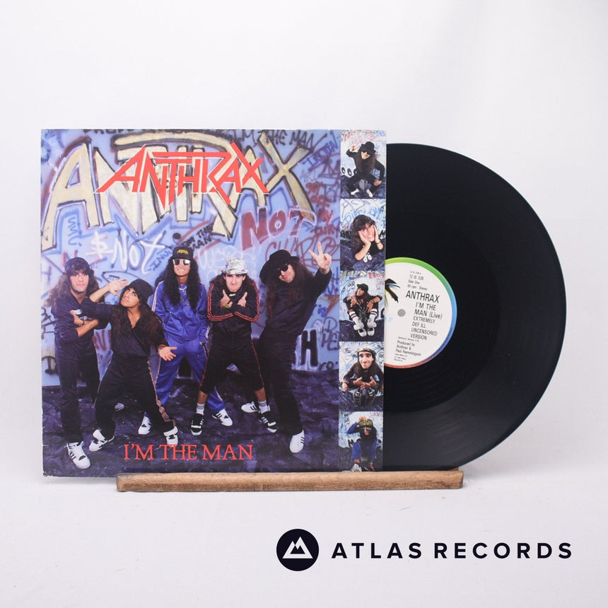 Anthrax I'm The Man 12" Vinyl Record - Front Cover & Record