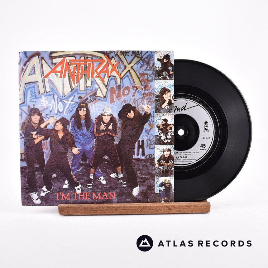 Anthrax I'm The Man 7" Vinyl Record - Front Cover & Record