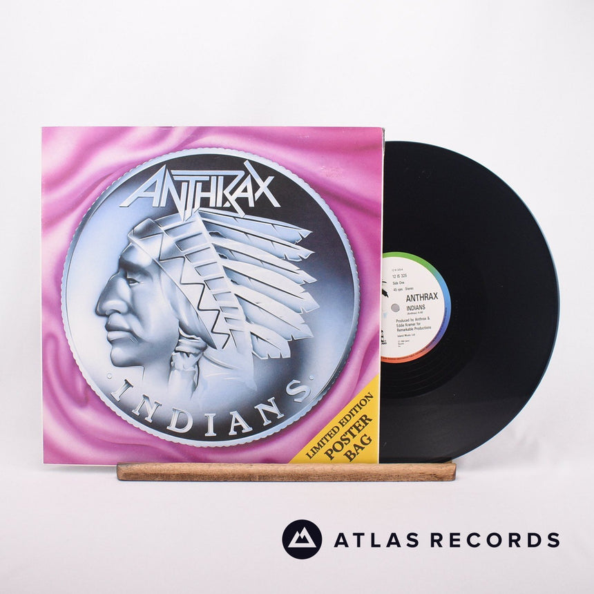 Anthrax Indians 12" Vinyl Record - Front Cover & Record