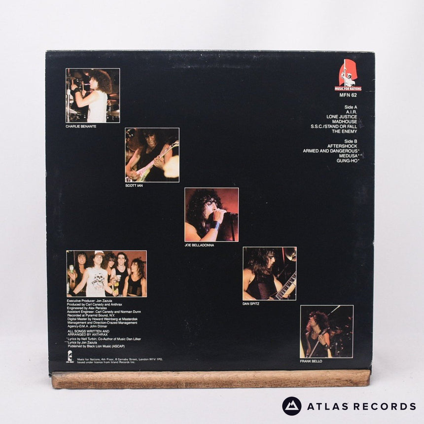 Anthrax - Spreading The Disease - Mpo Repress Timtom LP Vinyl Record - VG+/EX