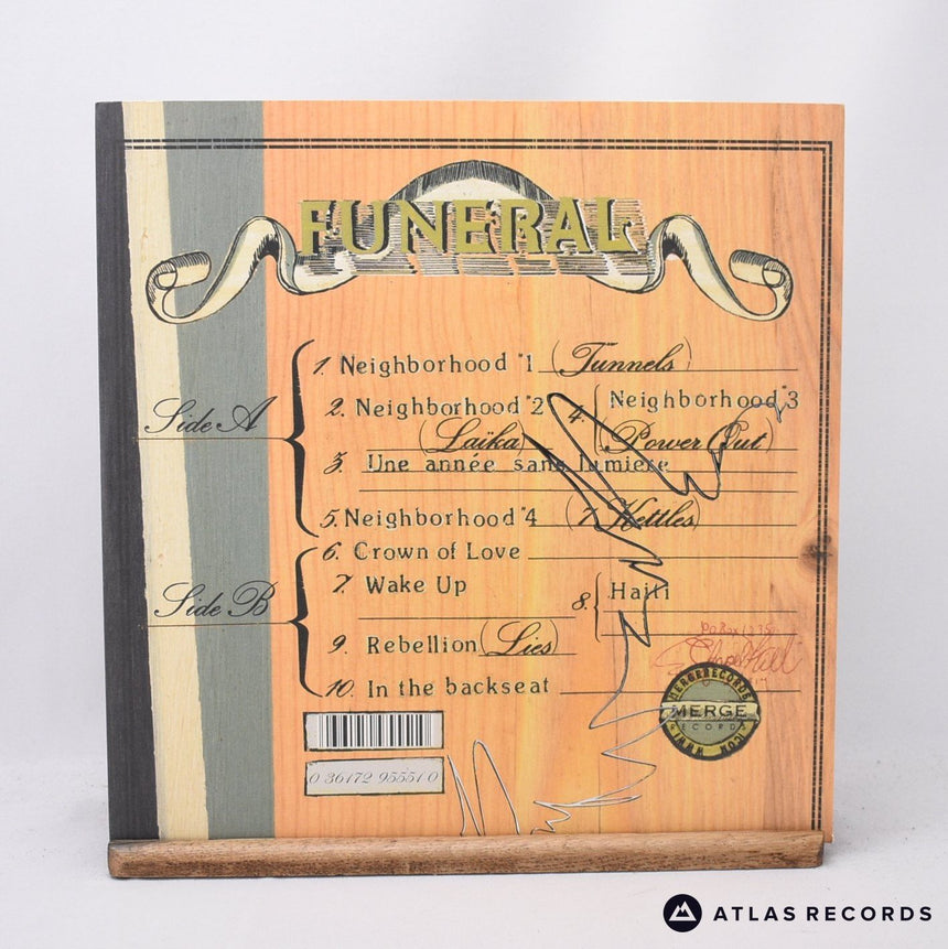 Arcade Fire - Funeral - Embossed Sleeve Insert -A -B LP Vinyl Record - NM/EX