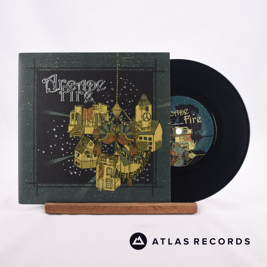 Arcade Fire Neighborhood #3 7" Vinyl Record - Front Cover & Record