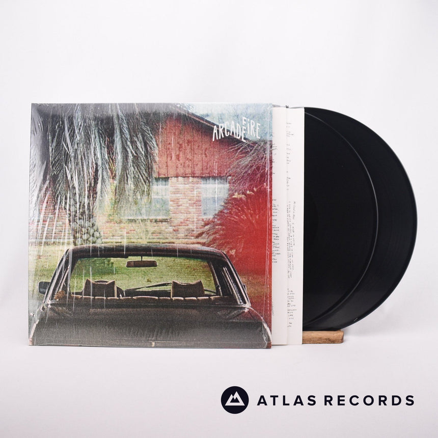 Arcade Fire The Suburbs 2 x LP Vinyl Record - Front Cover & Record