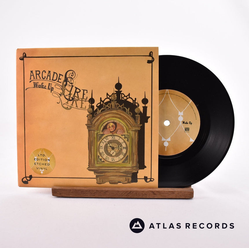 Arcade Fire Wake Up 7" Vinyl Record - Front Cover & Record