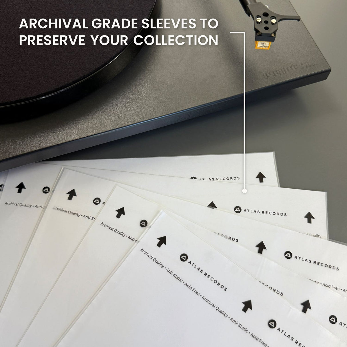 Archival Record Inner Sleeves - 12" 10" 7"