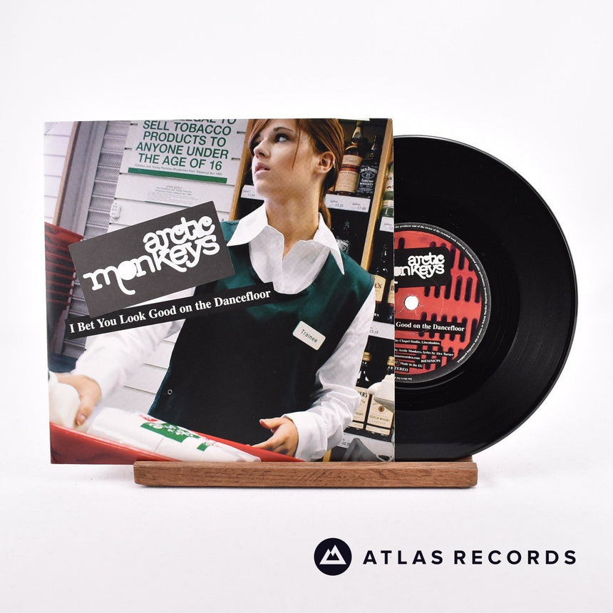 Arctic Monkeys I Bet You Look Good On The Dancefloor 7" Vinyl Record - Front Cover & Record