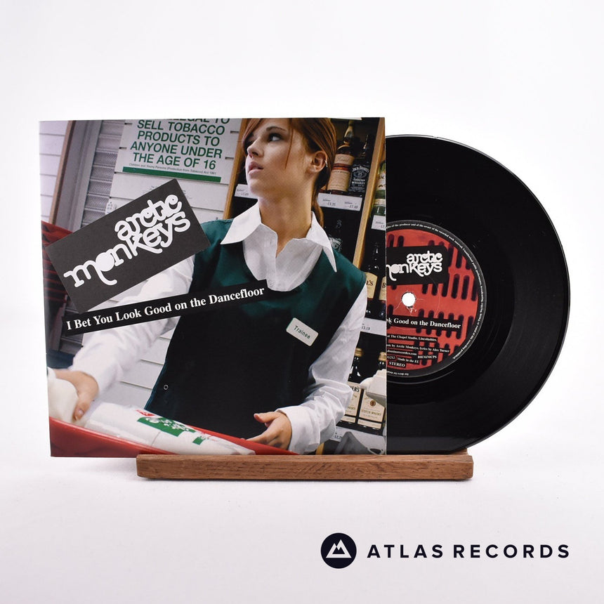 Arctic Monkeys I Bet You Look Good On The Dancefloor 7" Vinyl Record - Front Cover & Record