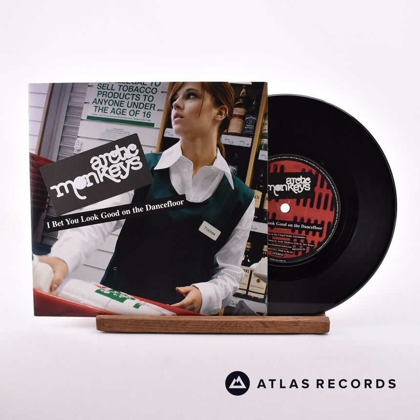 Arctic Monkeys I Bet You Look Good On The Dancefloor 7" Vinyl Record - Front Cover & Record