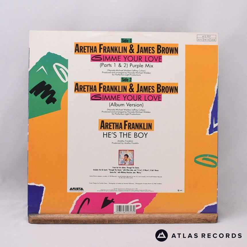 Aretha Franklin - Gimme Your Love - 12" Vinyl Record - EX/EX