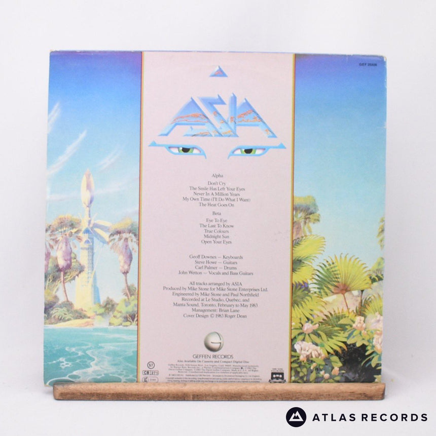 Asia - Alpha - Lyric Sheet LP Vinyl Record - EX/EX