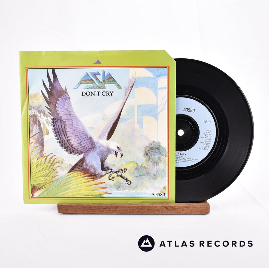 Asia Don't Cry 7" Vinyl Record - Front Cover & Record