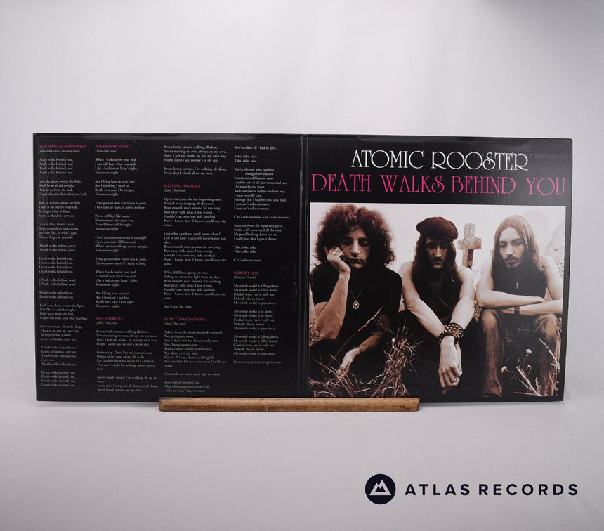 Atomic Rooster - Death Walks Behind You - Reissue A B LP Vinyl Record - EX/EX