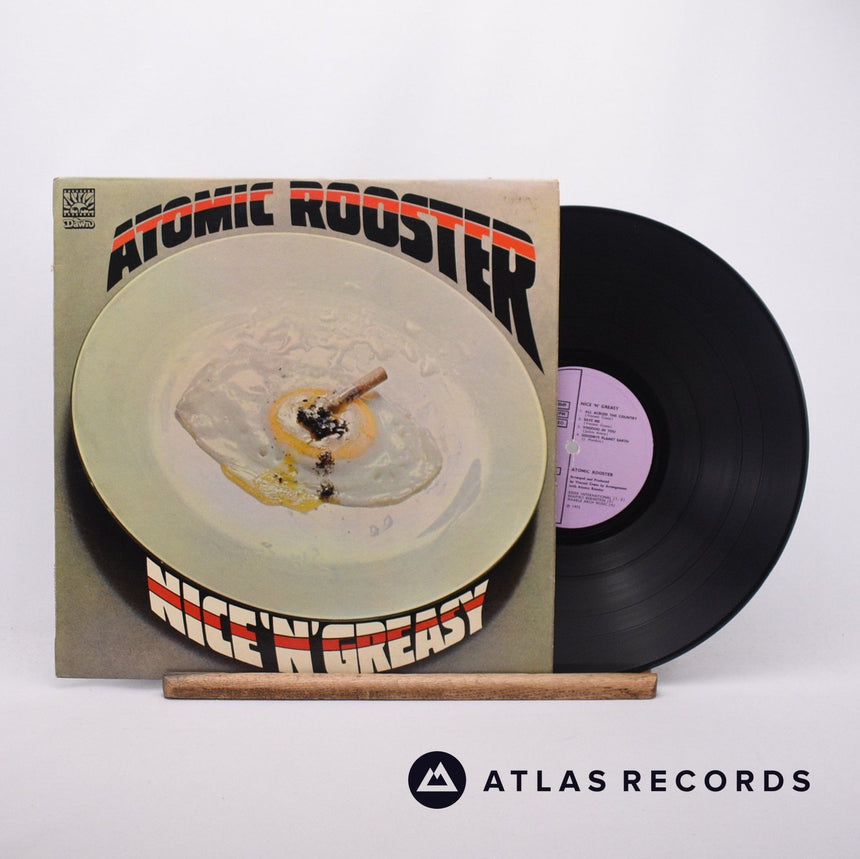 Atomic Rooster Nice 'N' Greasy LP Vinyl Record - Front Cover & Record