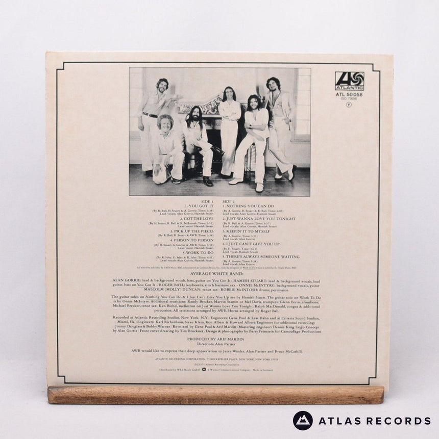 Average White Band - AWB - LP Vinyl Record - EX/VG+