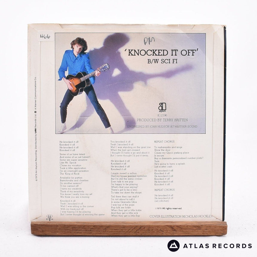 B. A. Robertson - Knocked It Off - 7" Vinyl Record - VG+/VG+