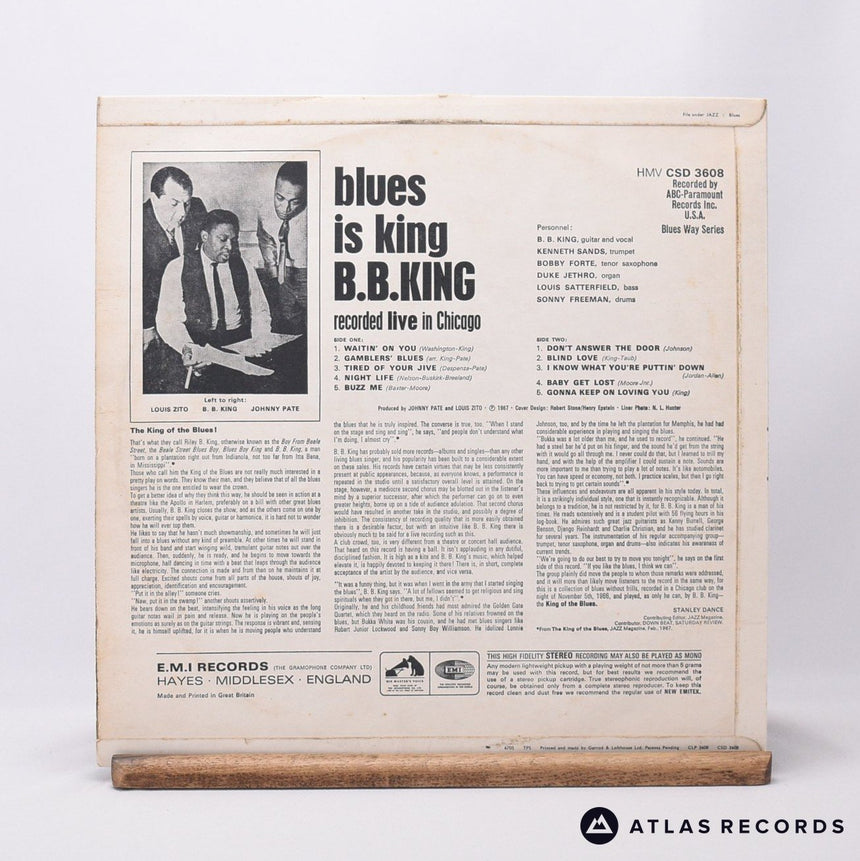 B.B. King - Blues Is King - A-1 B-1 LP Vinyl Record - VG+/EX
