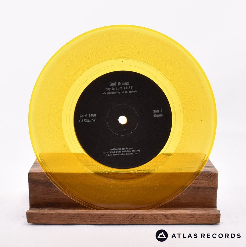 Bad Brains - Pay To Cum - Yellow Limited Edition 7" Vinyl Record - VG+/NM