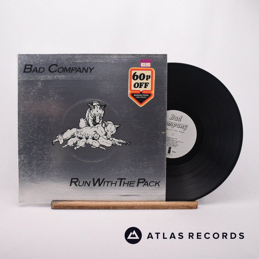 Bad Company Run With The Pack LP Vinyl Record - Front Cover & Record