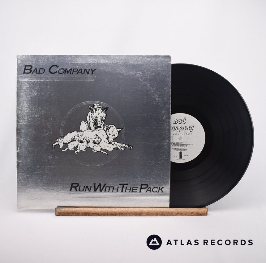 Bad Company Run With The Pack LP Vinyl Record - Front Cover & Record