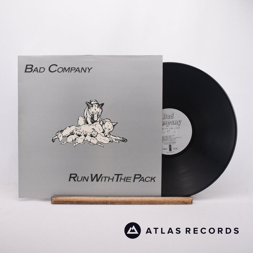 Bad Company Run With The Pack LP Vinyl Record - Front Cover & Record