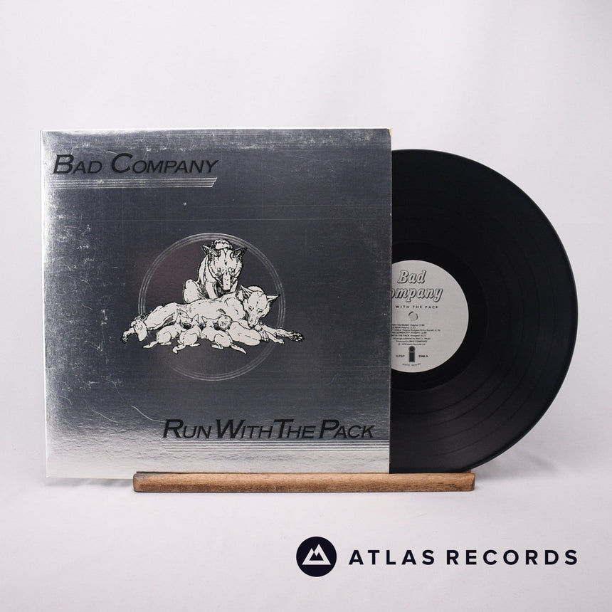 Bad Company Run With The Pack LP Vinyl Record - Front Cover & Record