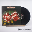 Bad Company Straight Shooter LP Vinyl Record - Front Cover & Record