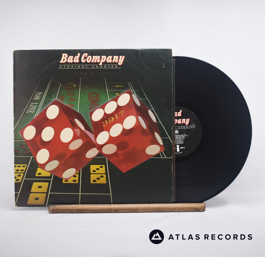 Bad Company Straight Shooter LP Vinyl Record - Front Cover & Record