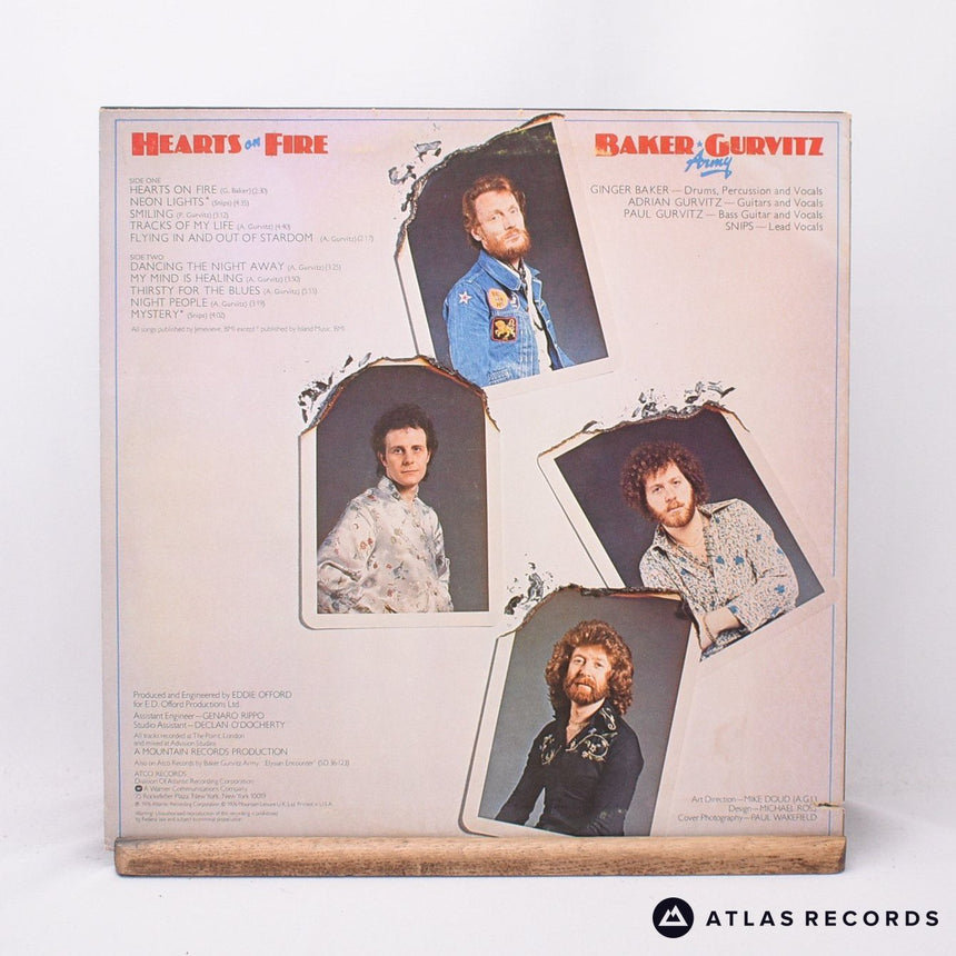 Baker Gurvitz Army - Hearts On Fire - LP Vinyl Record - VG+/EX