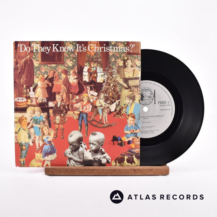 Band Aid Do They Know It's Christmas? 7" Vinyl Record - Front Cover & Record
