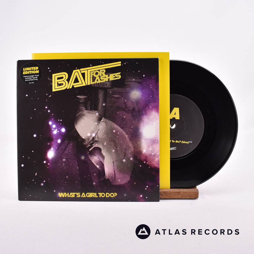 Bat For Lashes What's A Girl To Do? 7" Vinyl Record - Front Cover & Record