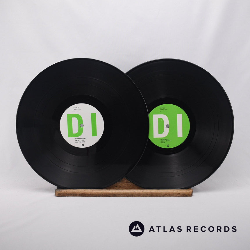 Battles - La Di Da Di - First Press Postcard Double LP Vinyl Record - NM/EX