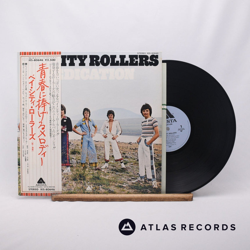 Bay City Rollers Dedication LP Vinyl Record - Front Cover & Record