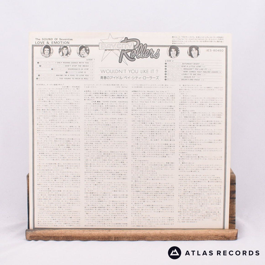 Bay City Rollers - Wouldn't You Like It? - Lyric Sheet LP Vinyl Record - EX/EX